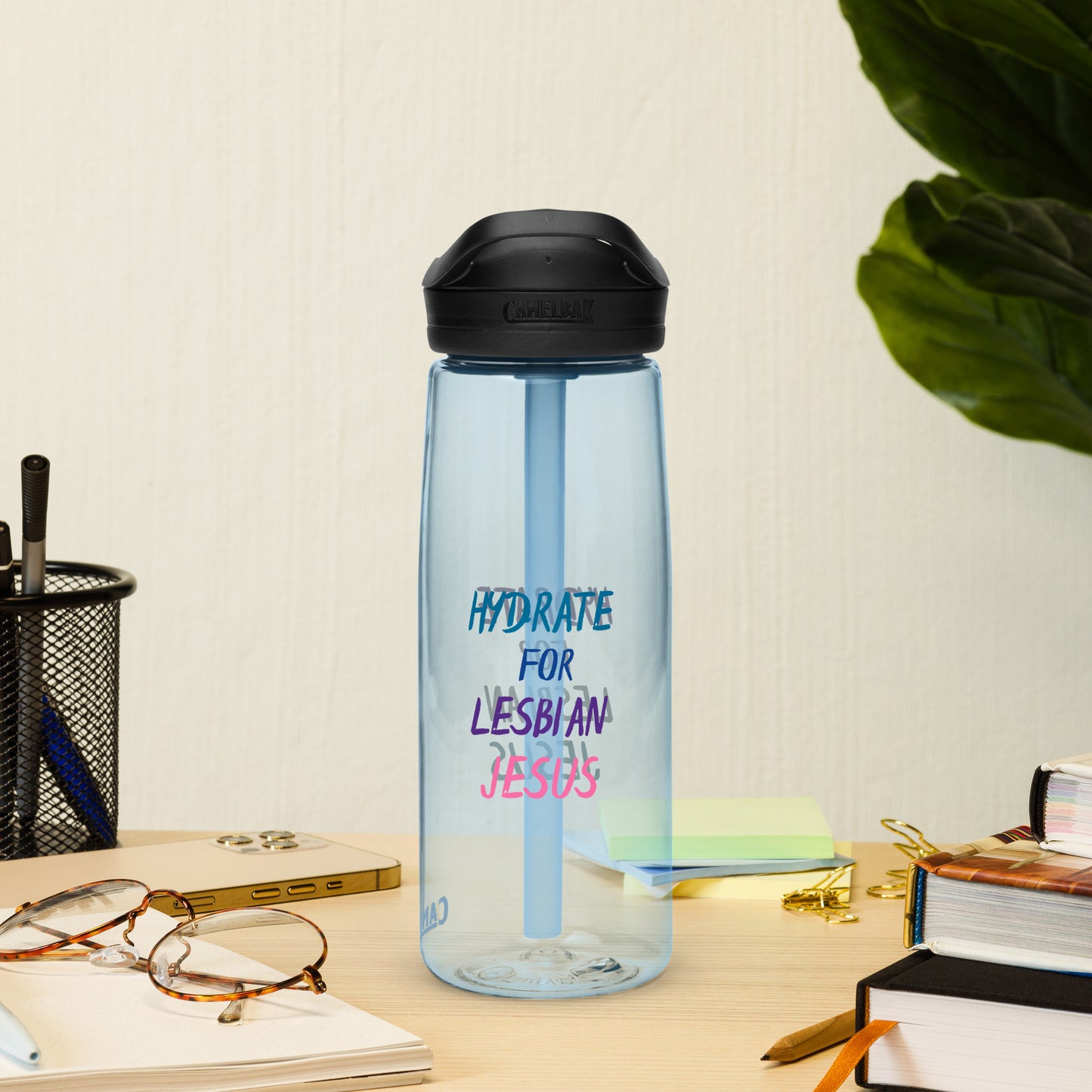 Hydrate For Lesbian Jesus Sports water bottle