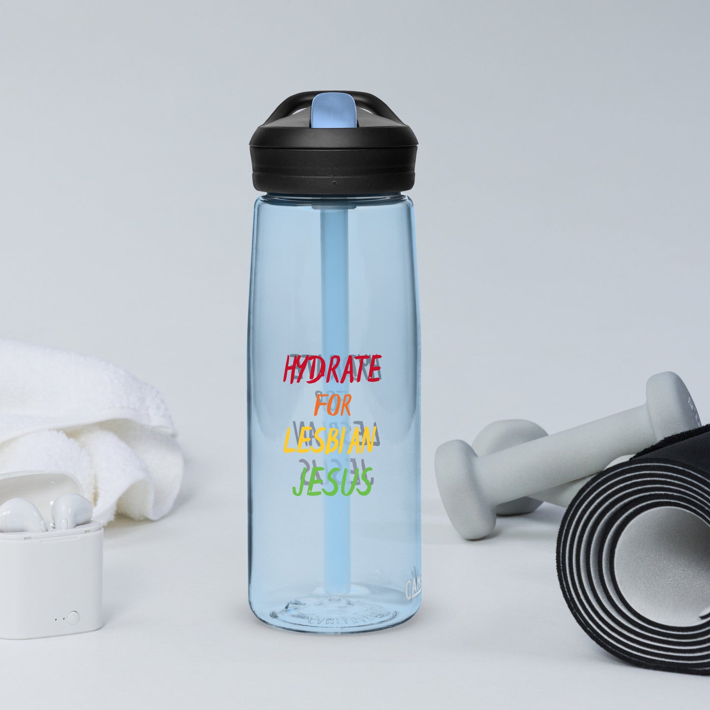 Hydrate For Lesbian Jesus Sports water bottle