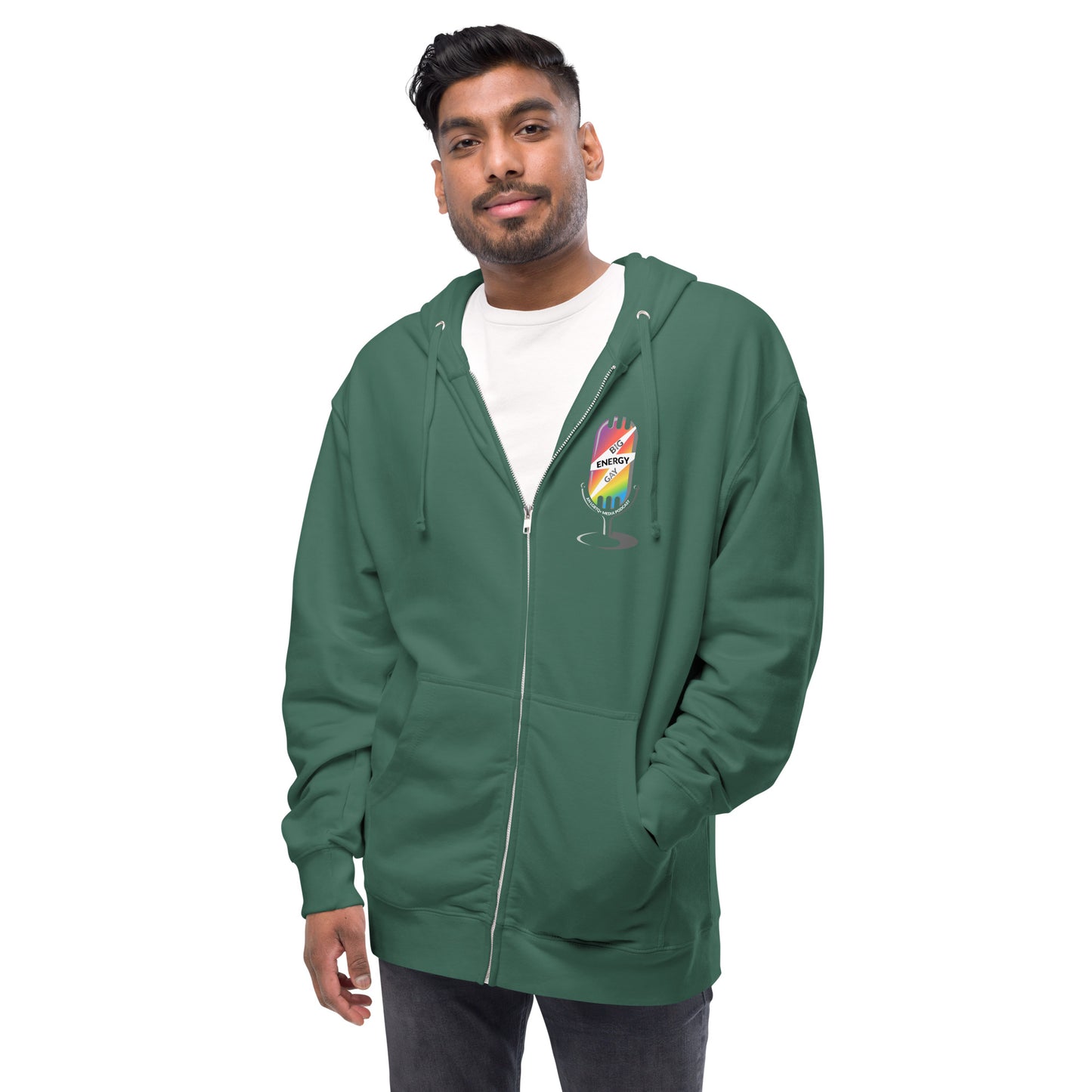 BGE Logo Unisex fleece zip up hoodie